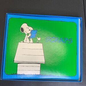 Vintage‎ Snoopy SCRAPS Scrapbook Refillable Expandable New in Box